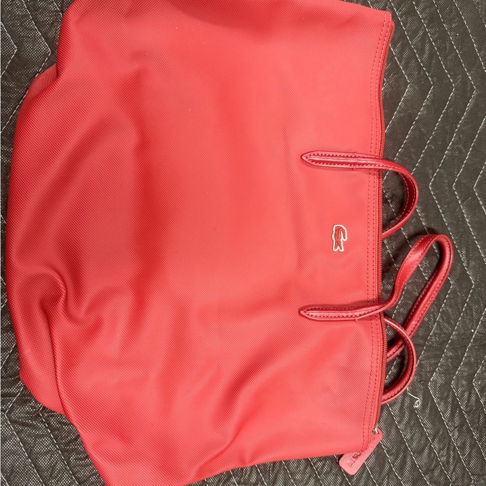 Lacoste Vibrant Red Tote Bag